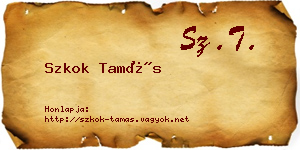 Szkok Tamás névjegykártya